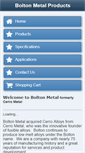 Mobile Screenshot of boltonmetalproducts.com
